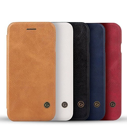 G-CASE Leather Slim Book Case - iPhone X - iPhone XS - iPhone 11- iPhone 12 - WHITE