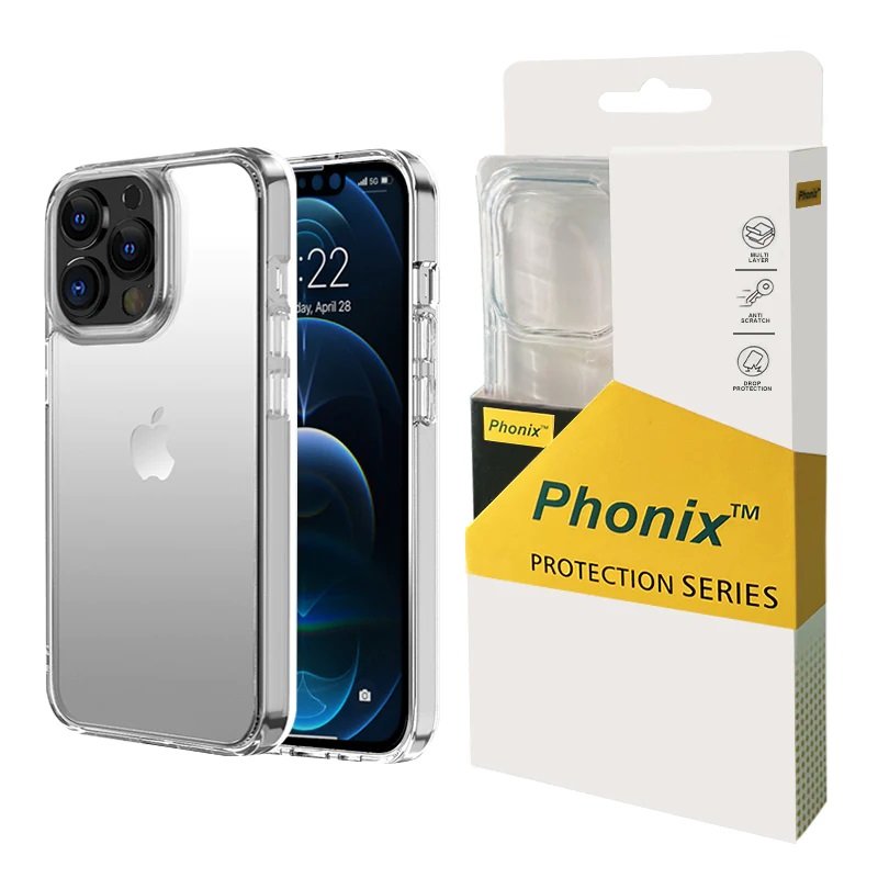 Phonix Apple iPhone 14 Clear Rock Hard Case