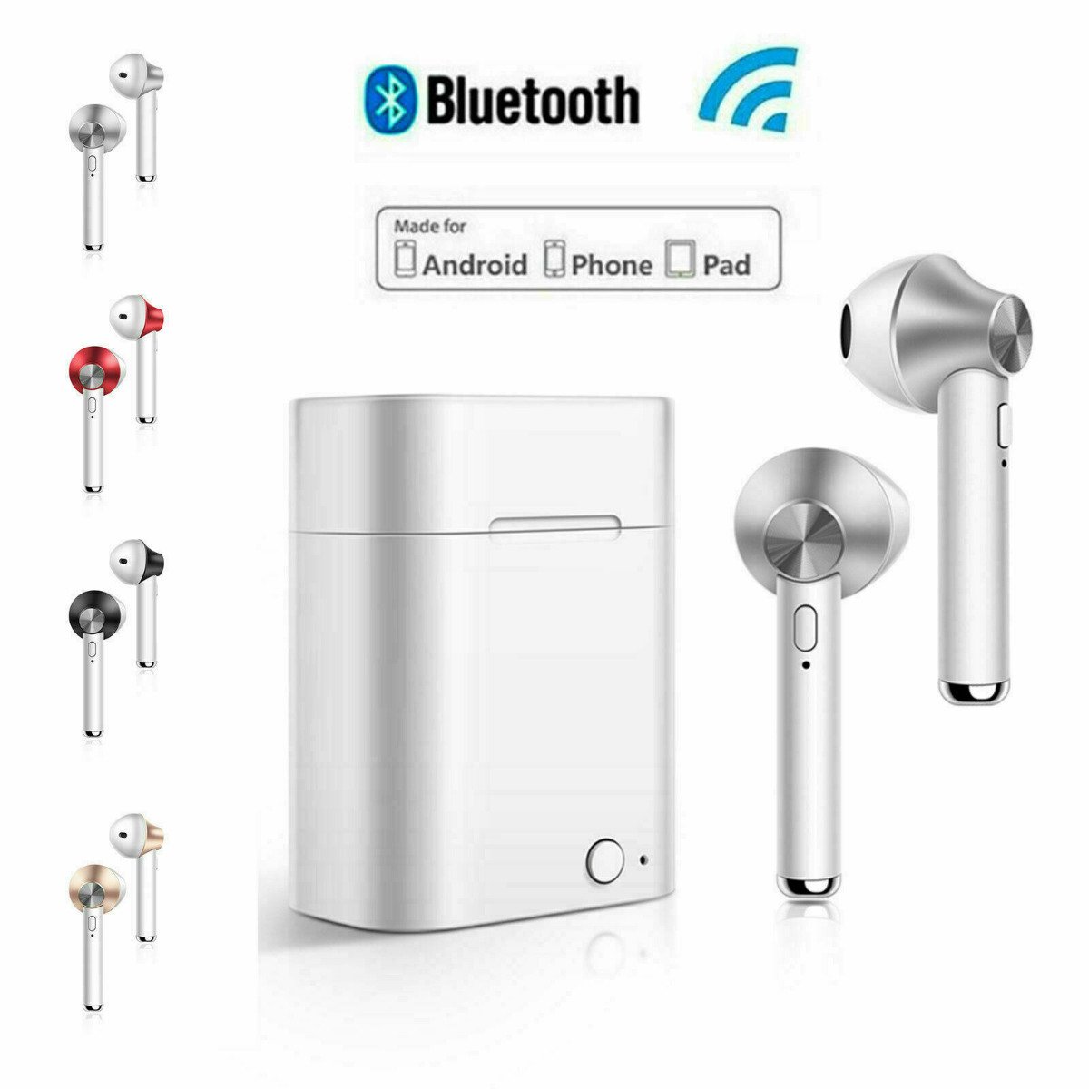TWS Wireless Bluetooth Earphones With Charging Case